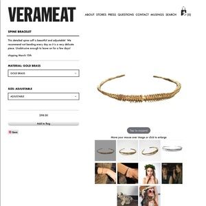 VERAMEAT spine bracelet